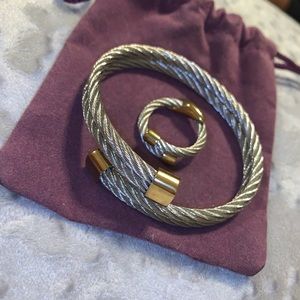 Charriol Bangle & ring set